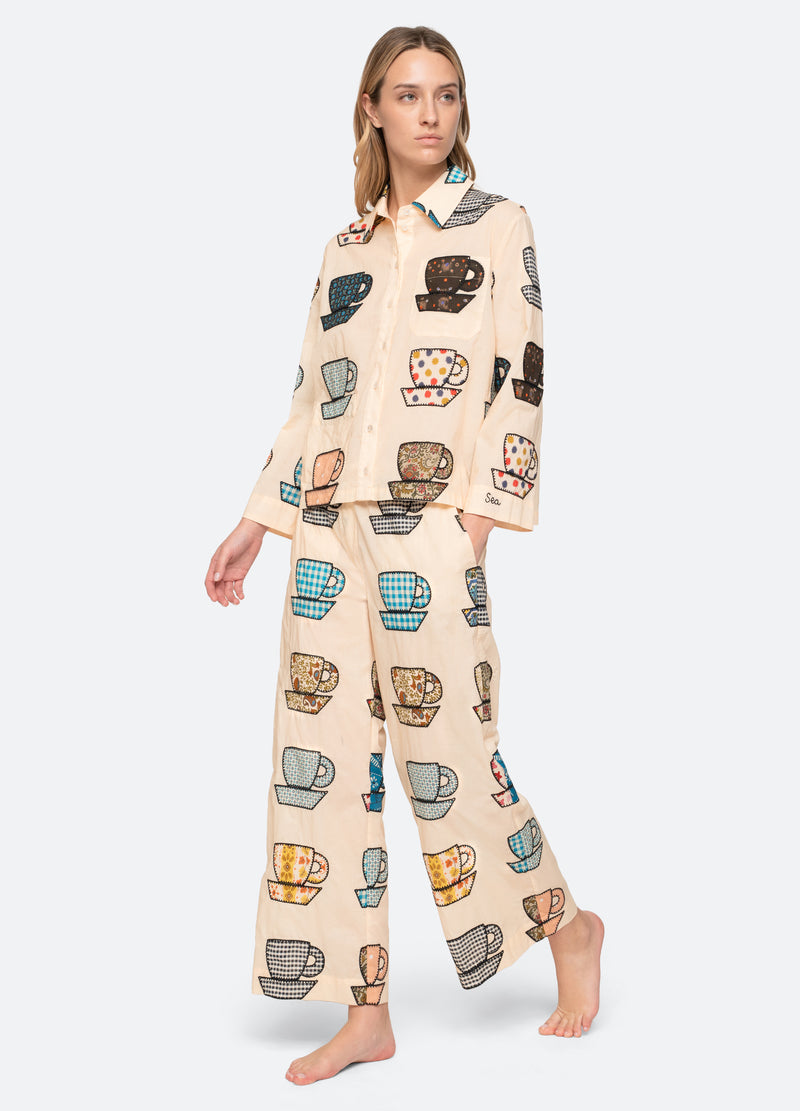 DKaren Set da Donna Pajamas Pajama Nero XL DKaren Set da Donna Pajamas Pajama Nero XL