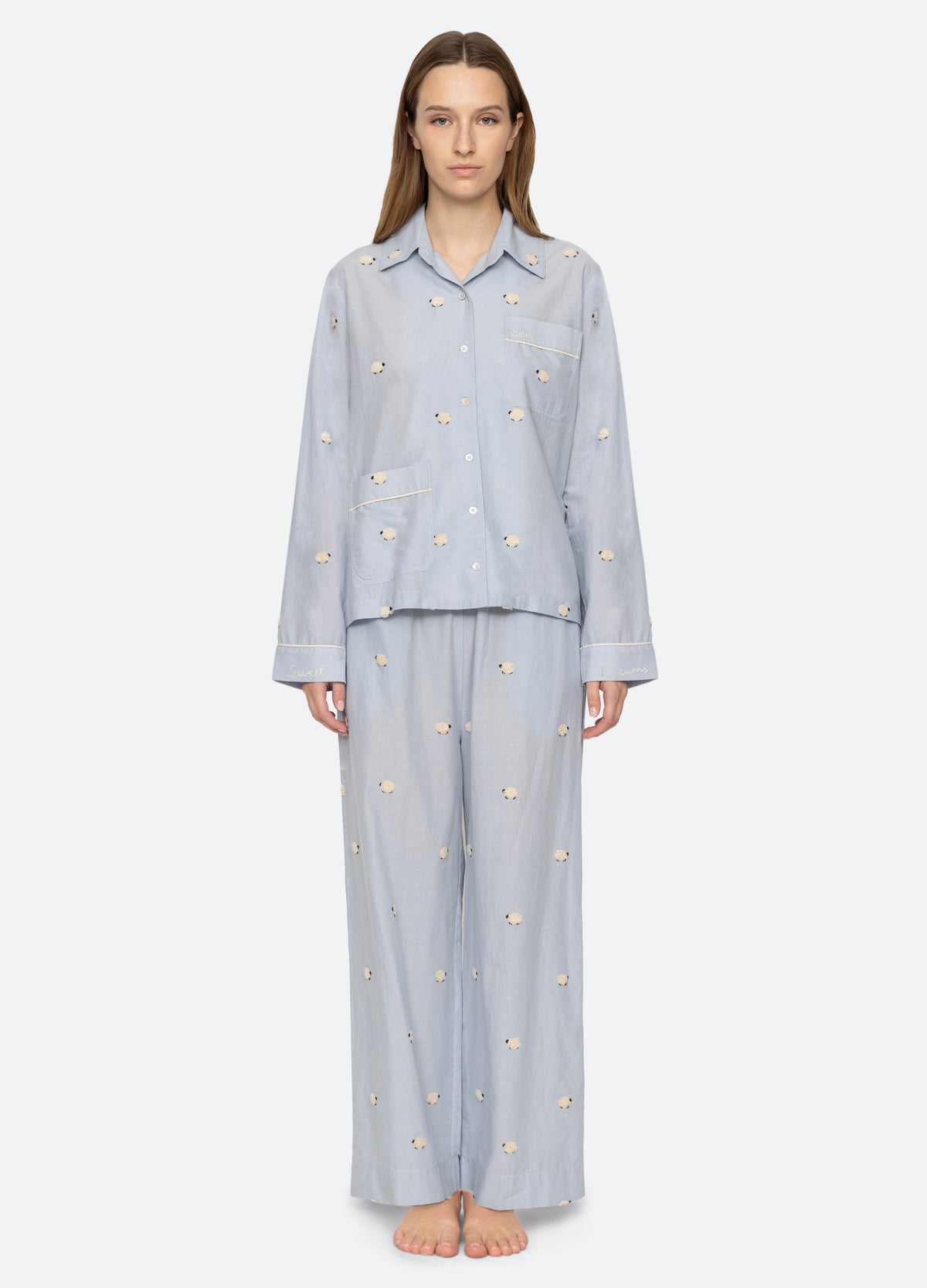 sky-sheep pj set-front view 2 - 7