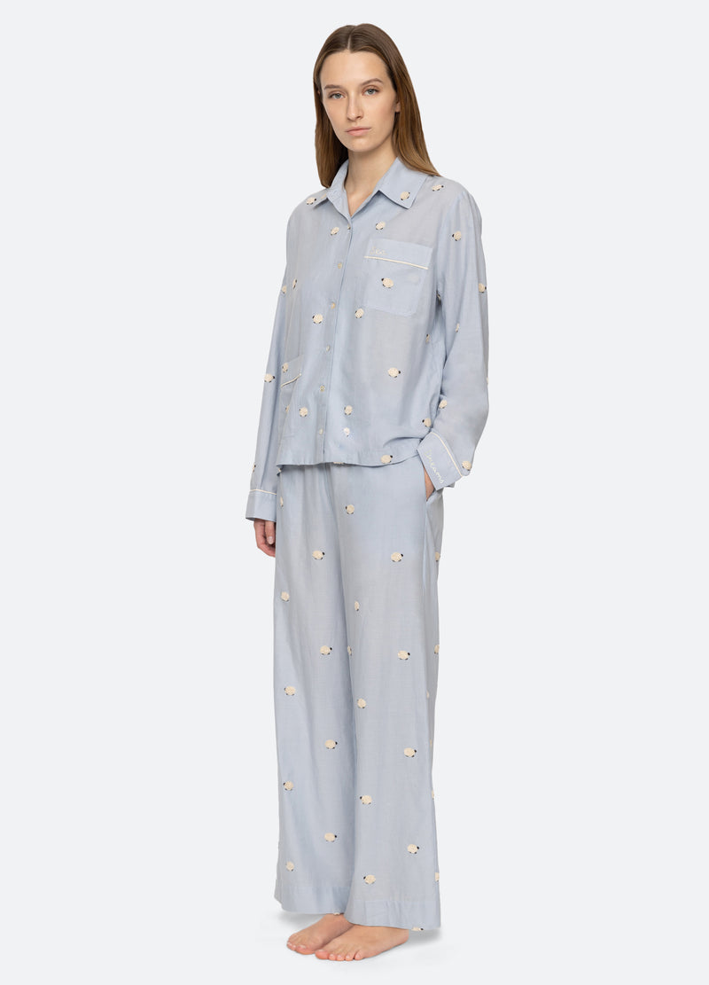 sky-sheep pj set-three quarter view - 5