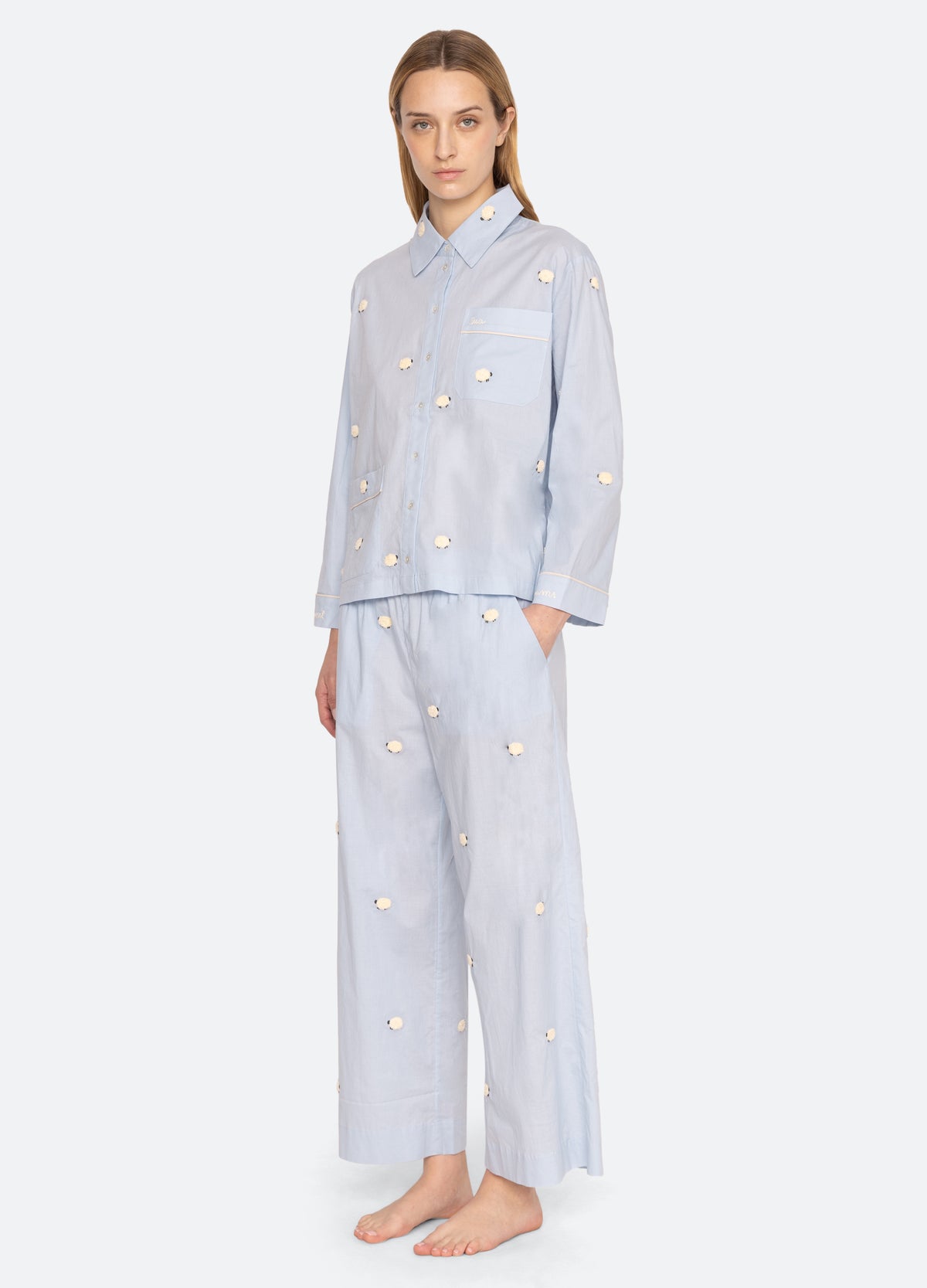 sky-sheep pj set-three quarter view - 5