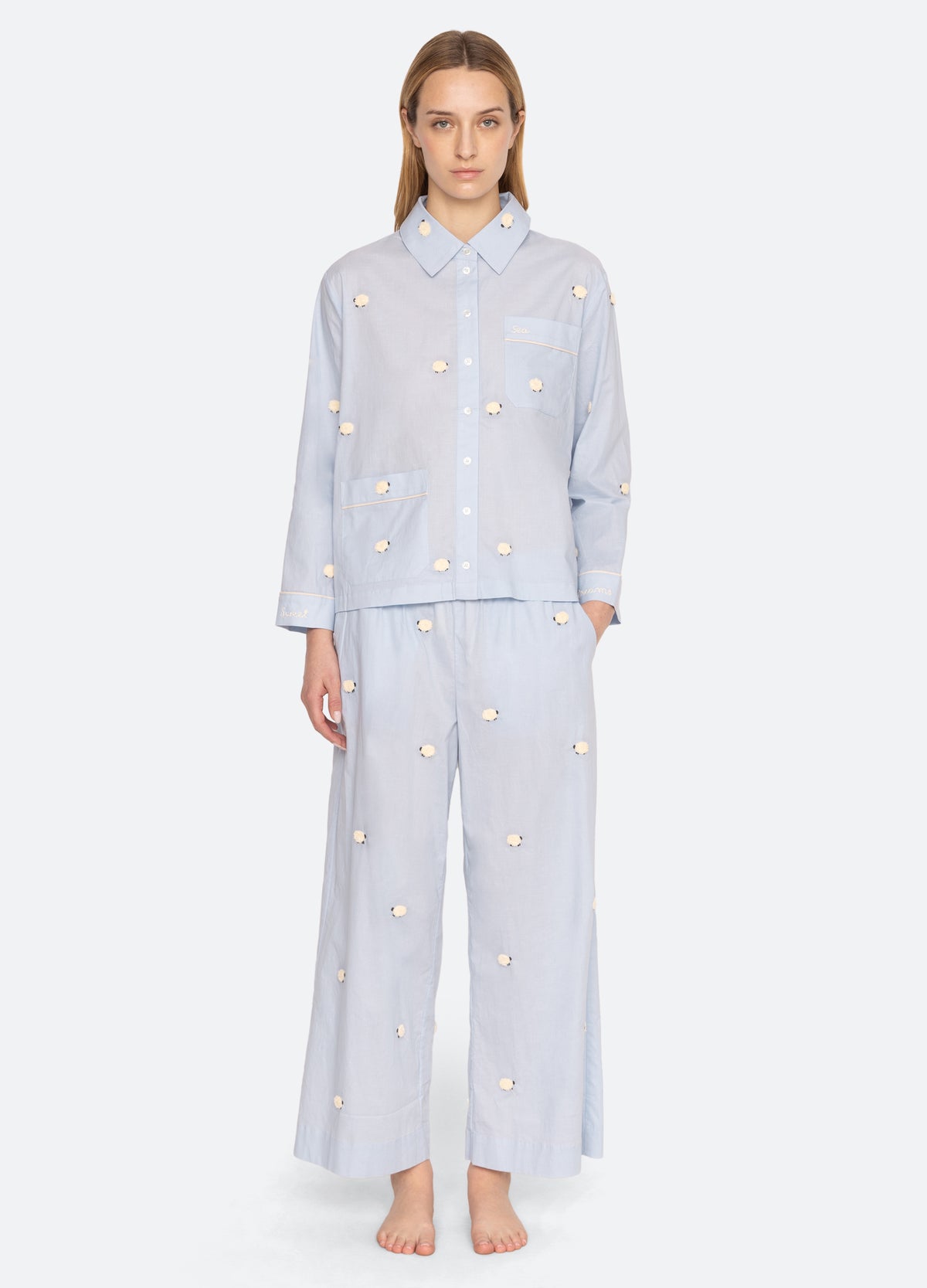 sky-sheep pj set-front view - 7