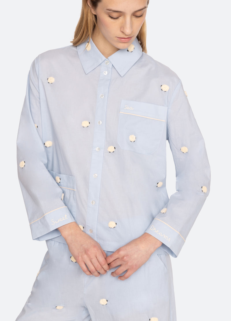 sky-sheep pj set-detail view - 8