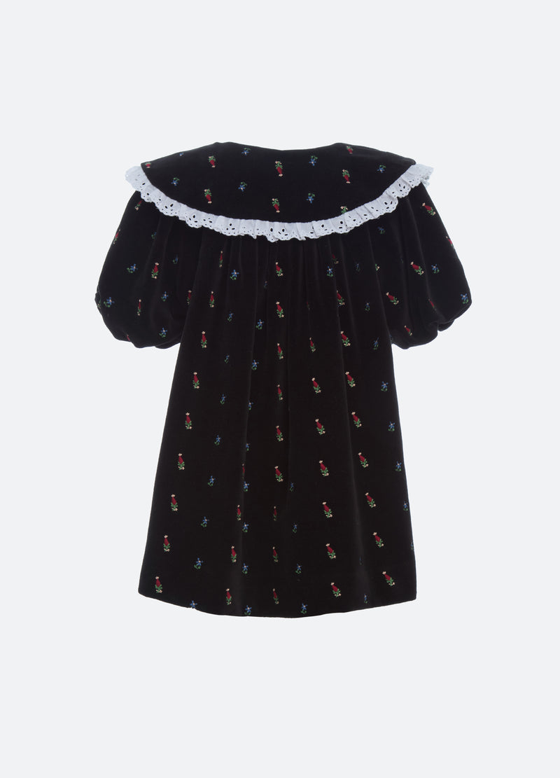 black-michelle kids dress-back view - 3