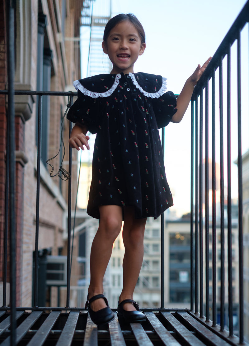 black-michelle kids dress-editorial view - 2