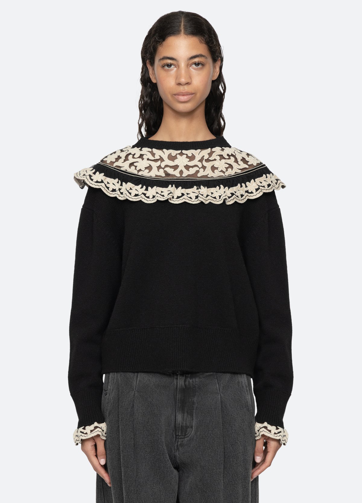 black-bea sweater-front view 2 - 5