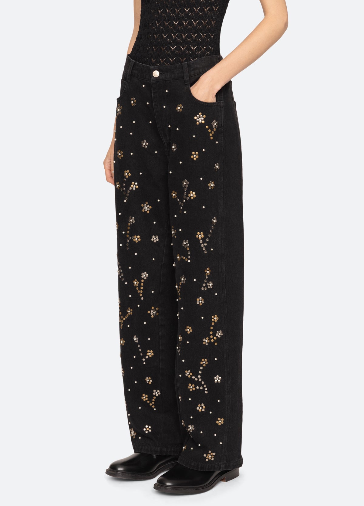 black-etta jeans-three quarter view - 5