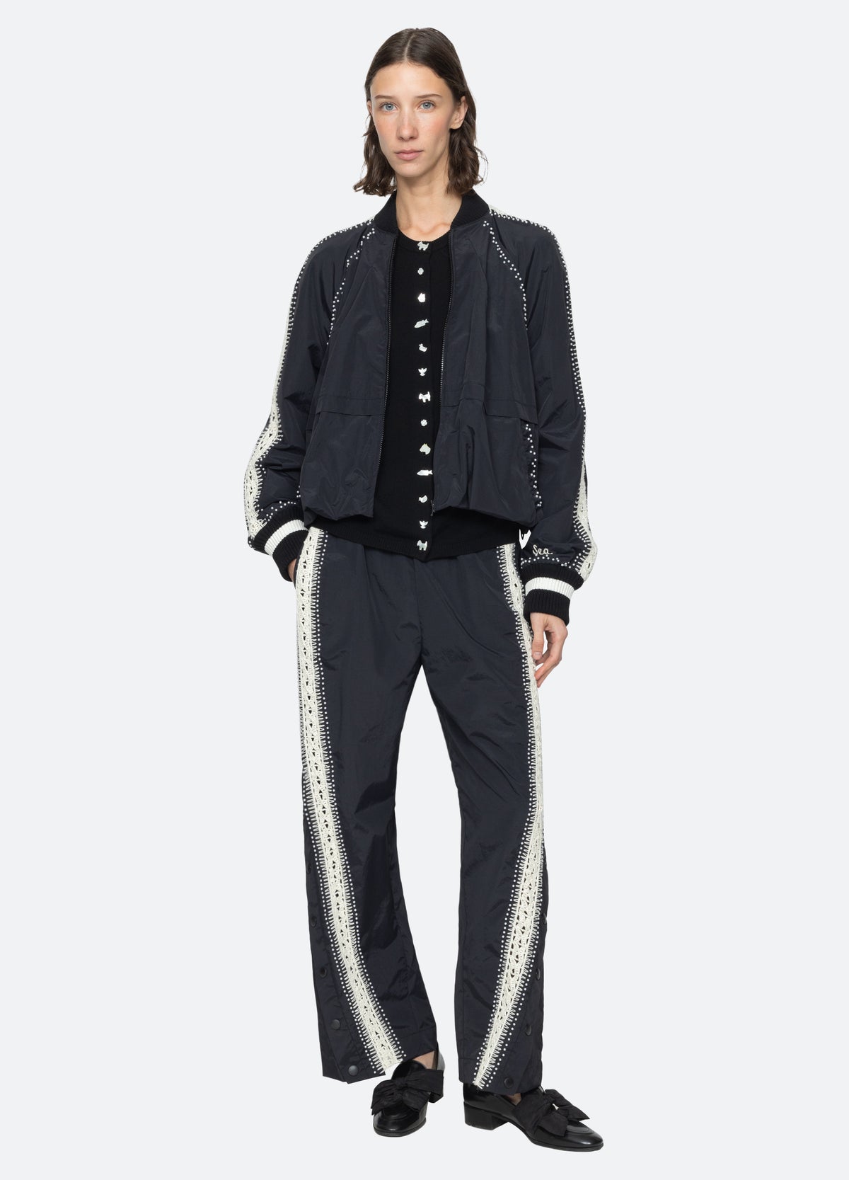 black-alberta pants-full body view - 7