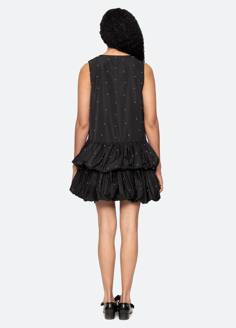 black-alberta dress-back view - 4