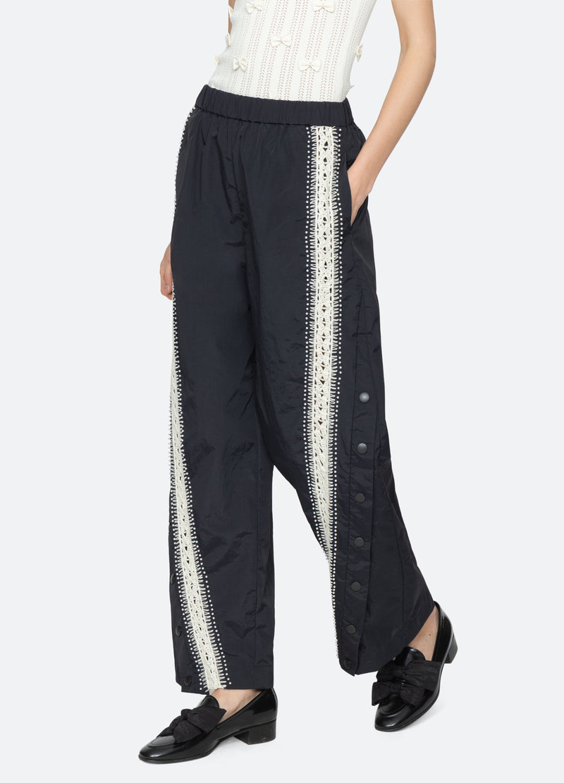 black-alberta pants-walking view - 6