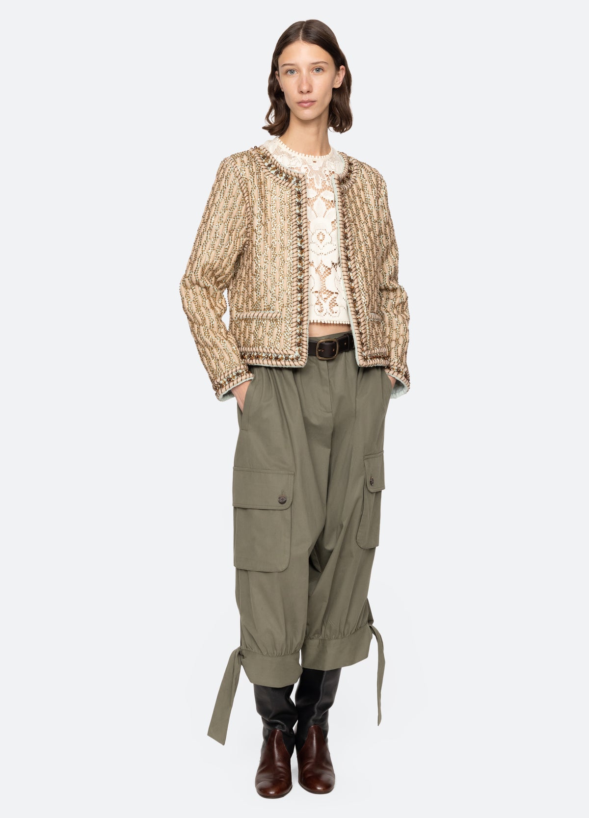 gold-viviana jacket-full body view - 9