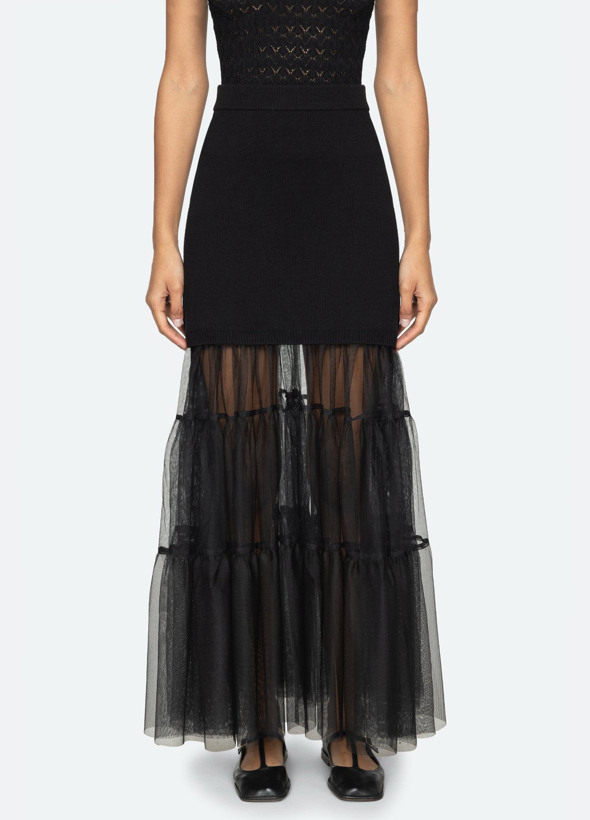 black-seraphine skirt-front view
