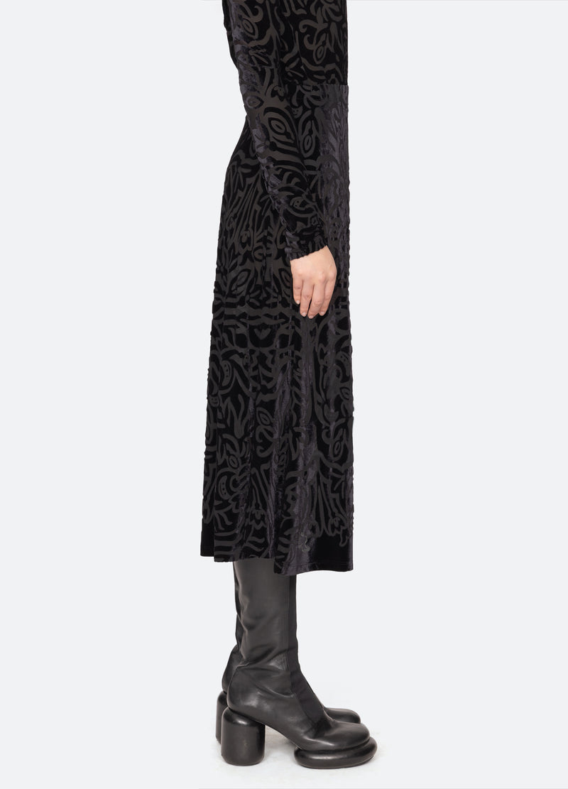 black-julie skirt-side view - 5