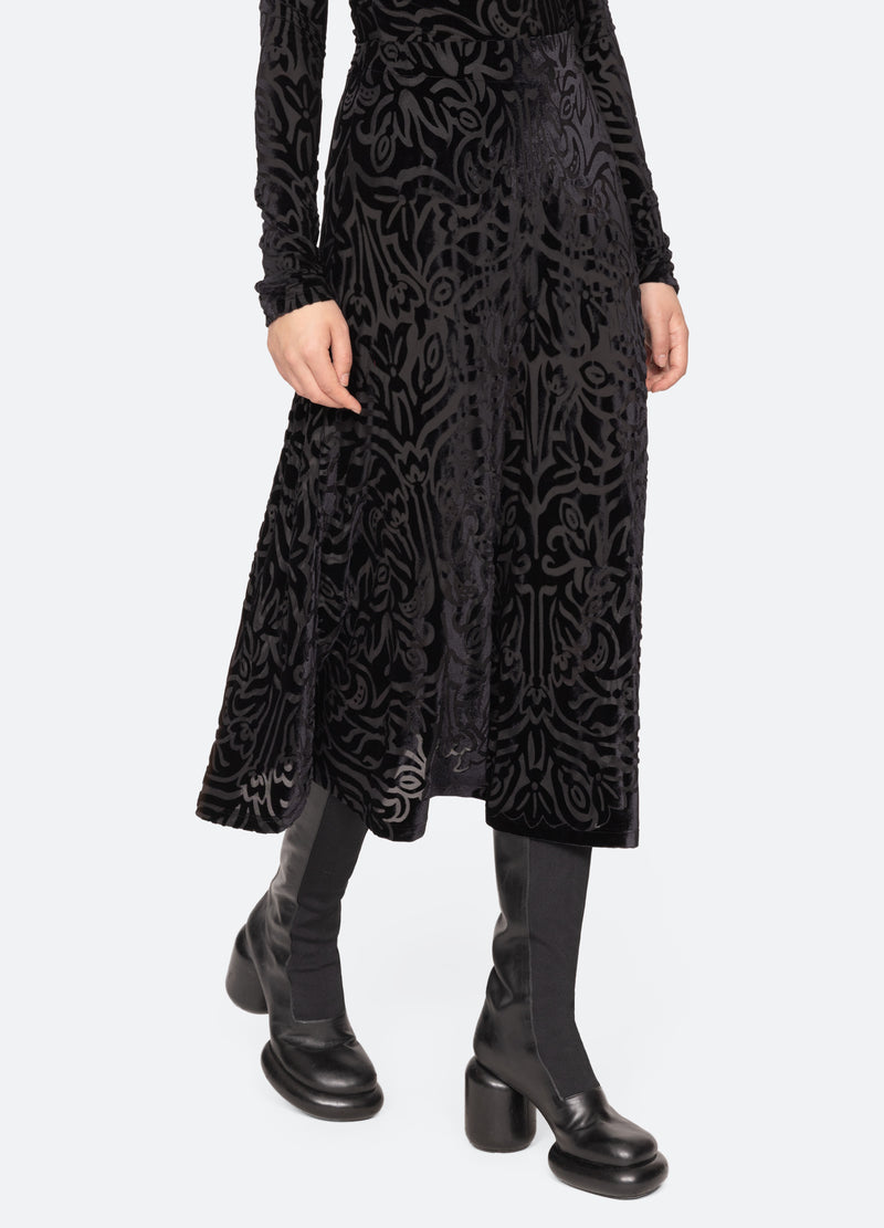 black-julie skirt-walking view - 1