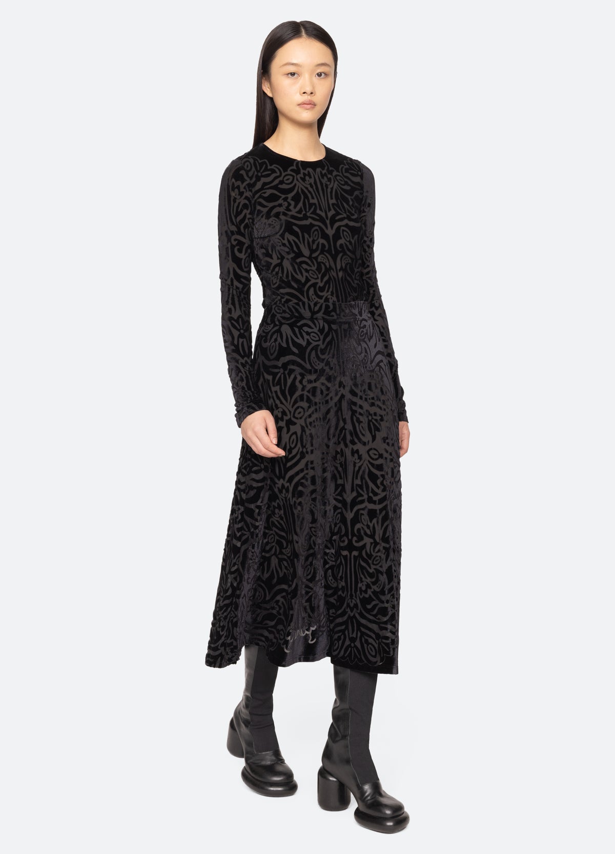 black-julie skirt-full body view - 2