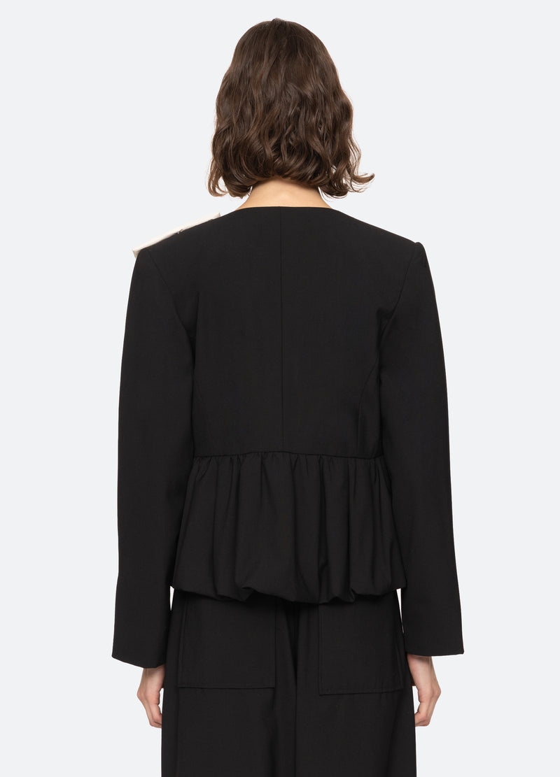 black-laurie jacket-back view - 4