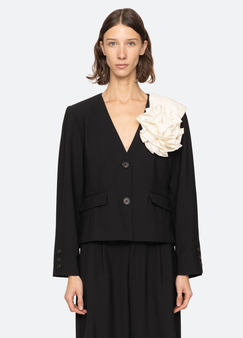 black-laurie jacket-front view 2 - 7