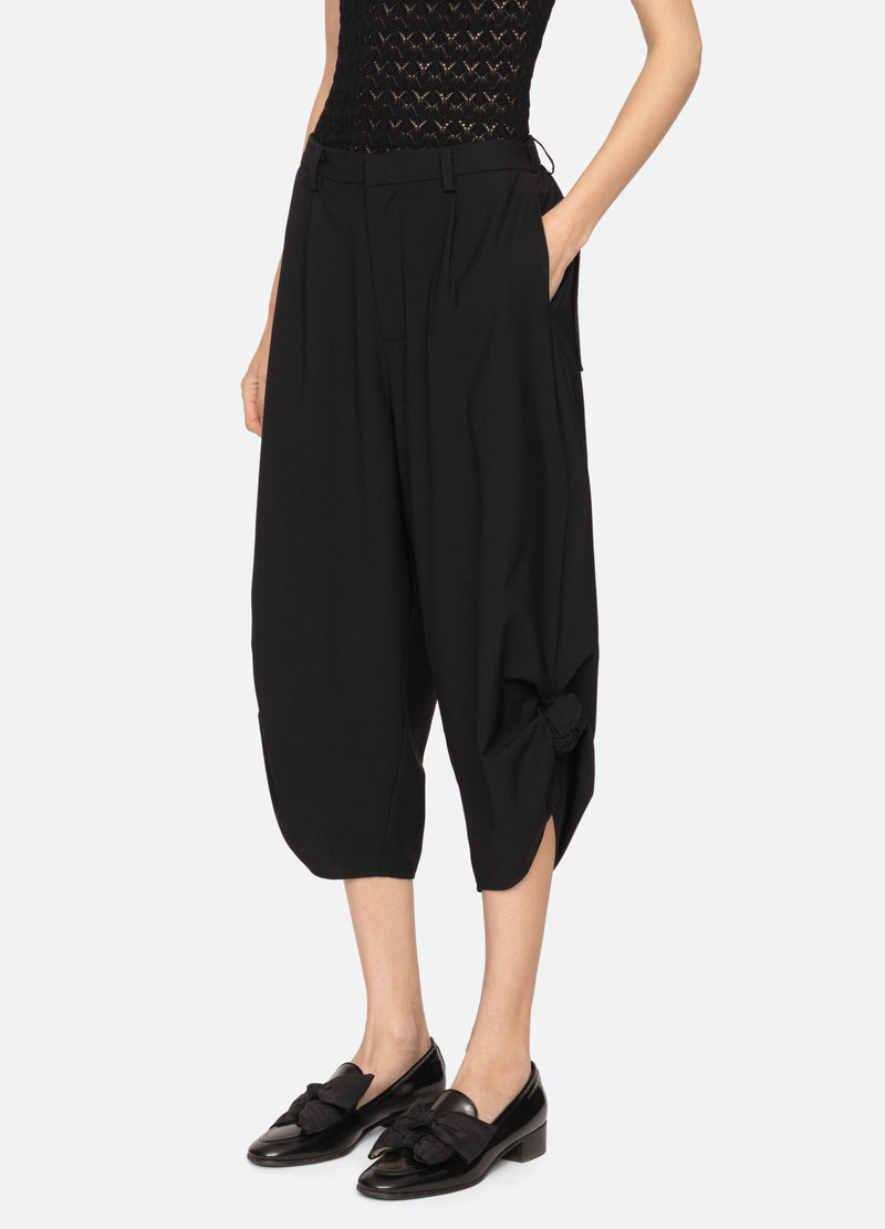 black-laurie pants-three quarter view - 5