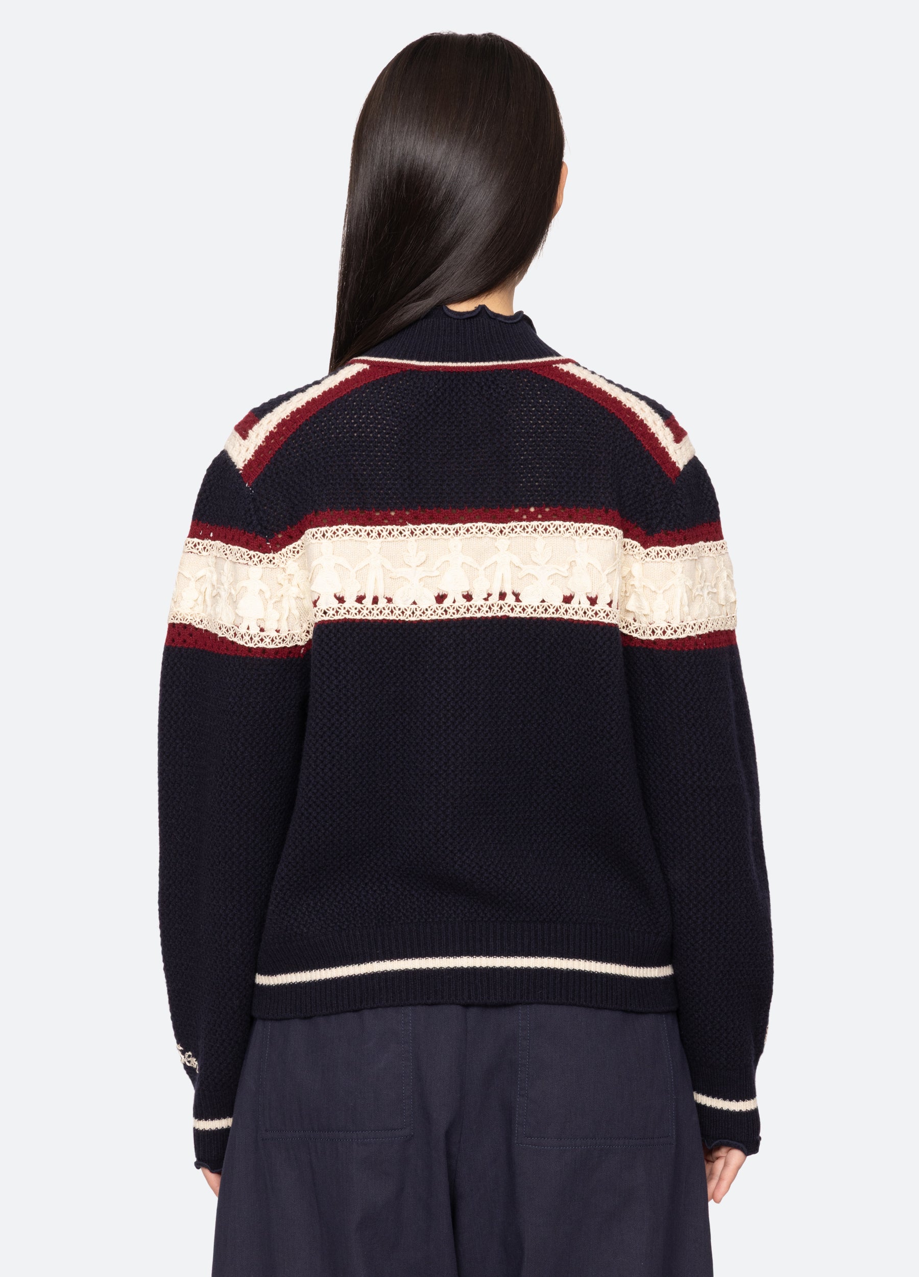 Hester Zip Cardigan – Sea, New York