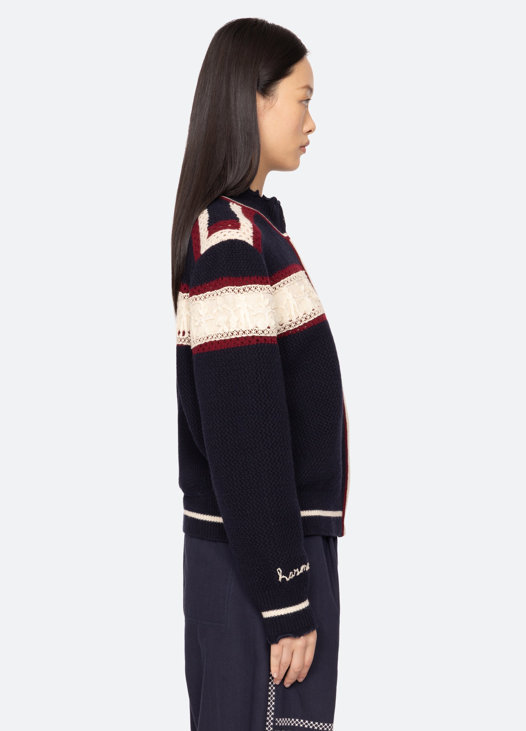 Hester Zip Cardigan – Sea, New York