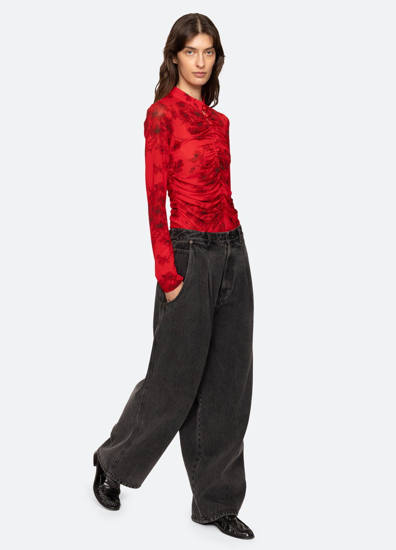 red-cornelia l/s top-full body view - 15