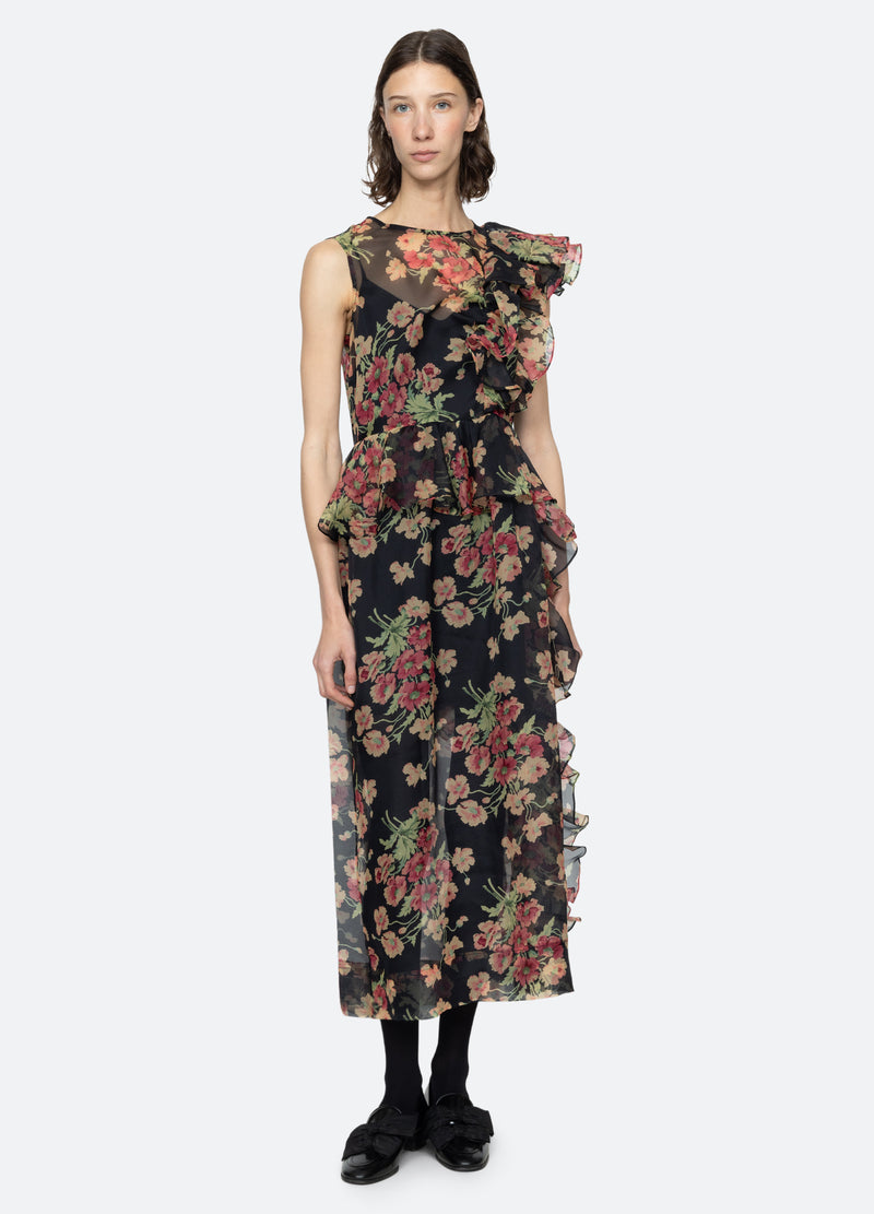 Sea Cornelia Floral Print Midi Dress Sea Cornelia Floral Print Midi Dress
