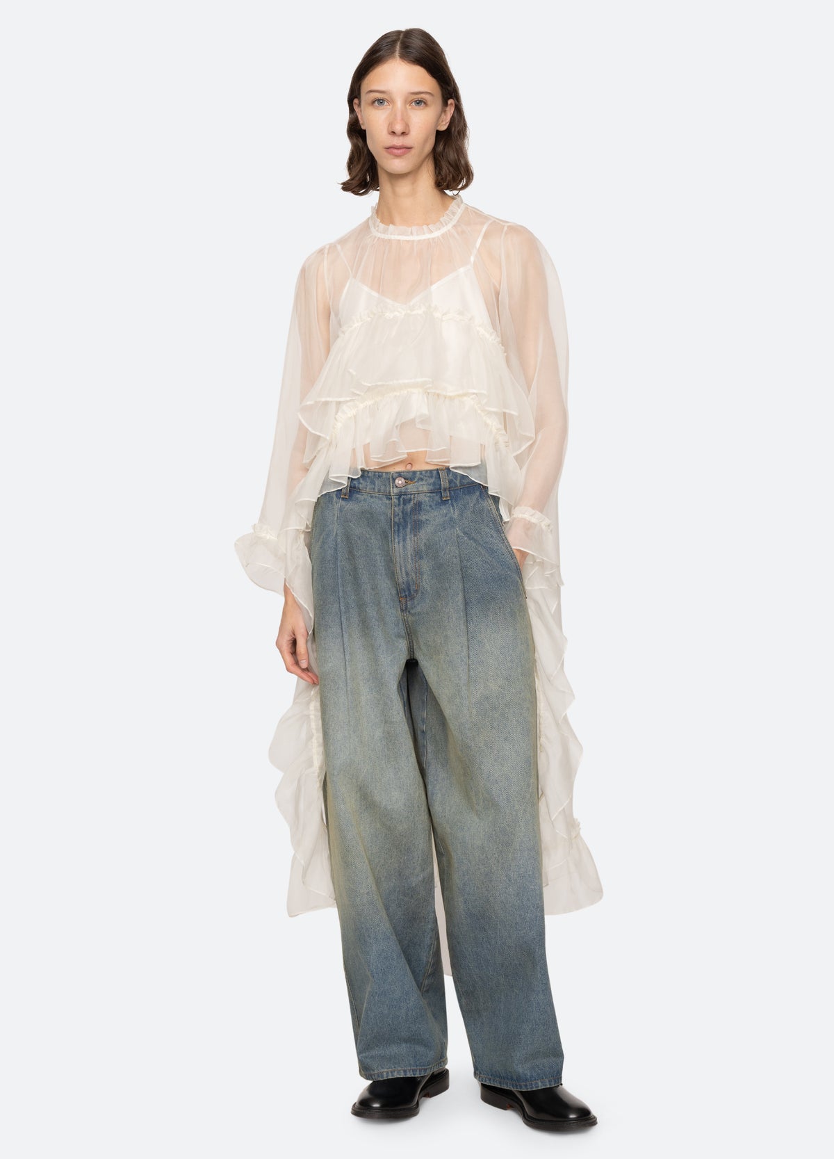 cream-cornelia top-front view - 7