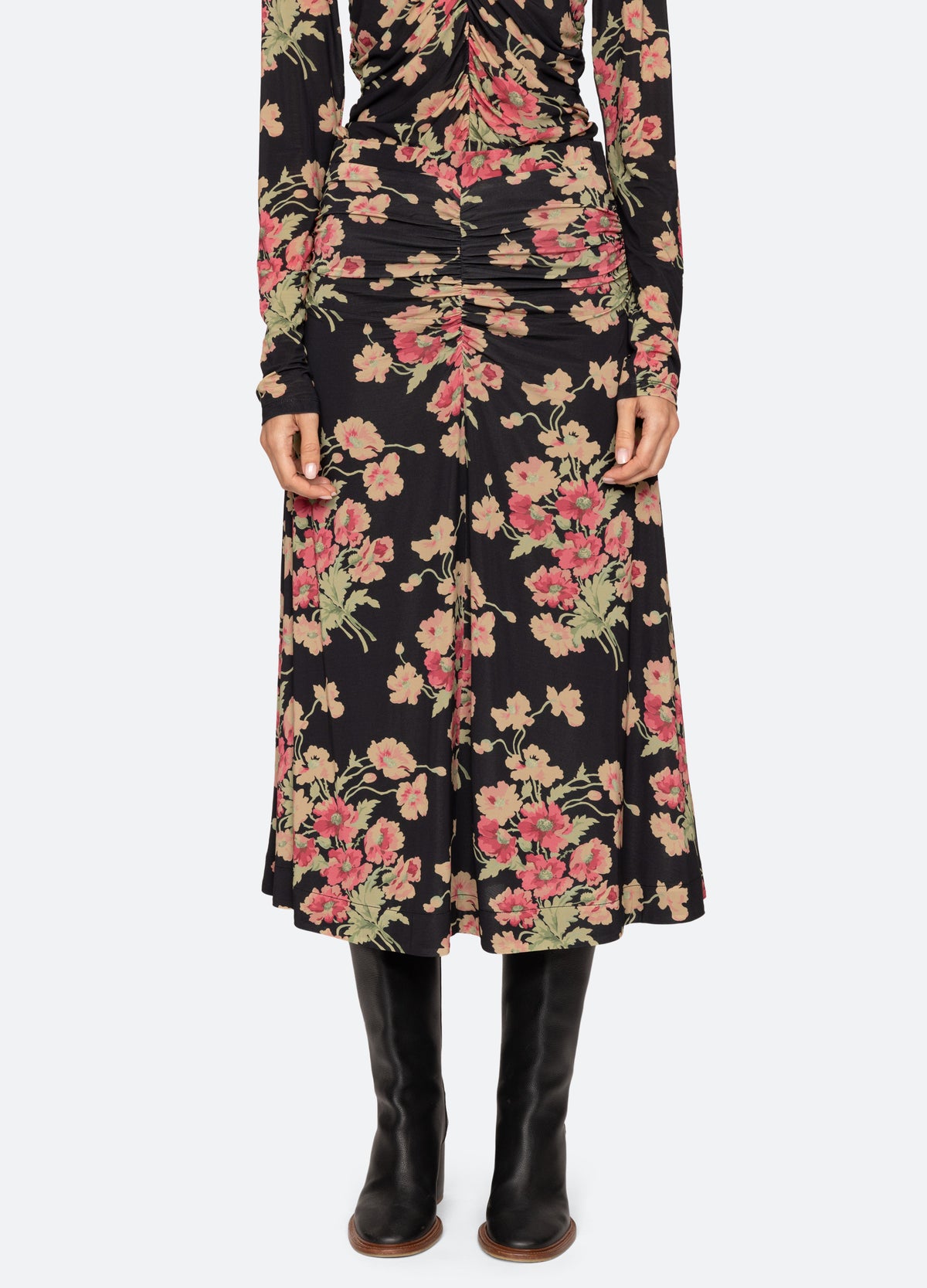 black-cornelia skirt-front view