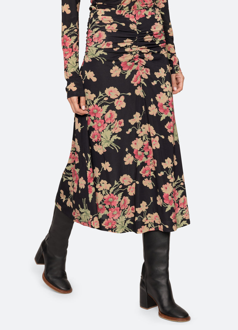 black-cornelia skirt-walking view - 6