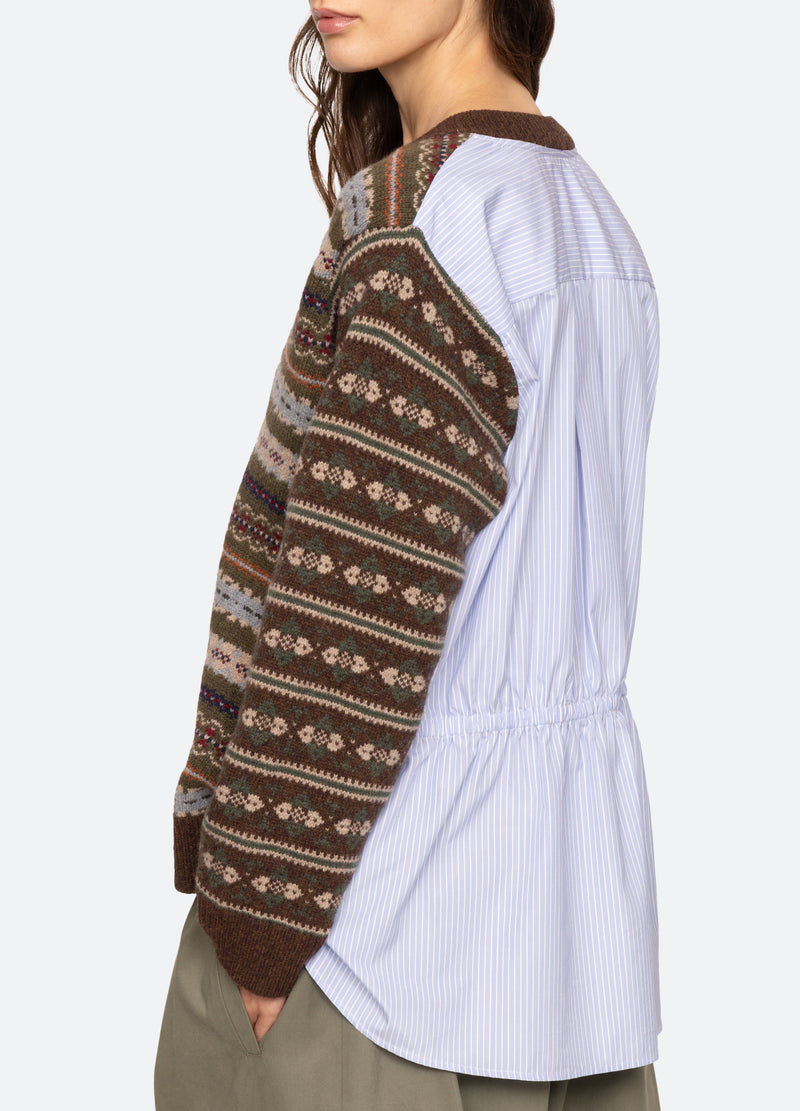 olive-ciara sweater-detail view - 7