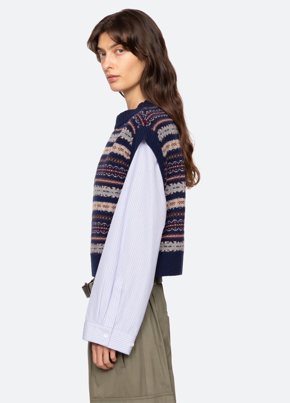 navy-ciara combo top-side view - 3