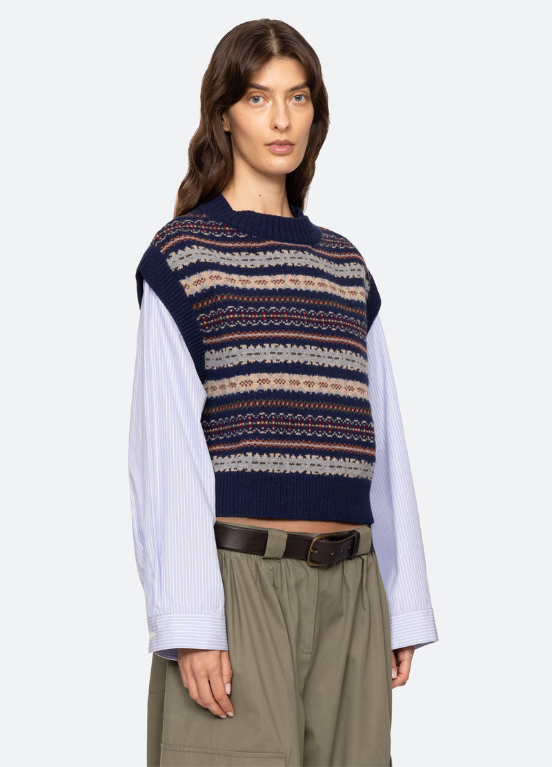 navy-ciara combo top-three quarter view - 4