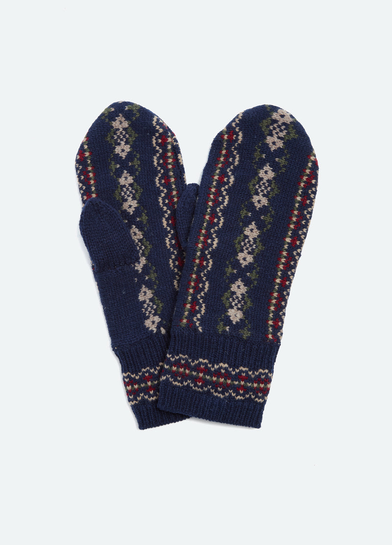 navy-ciara mittens-front view - 1