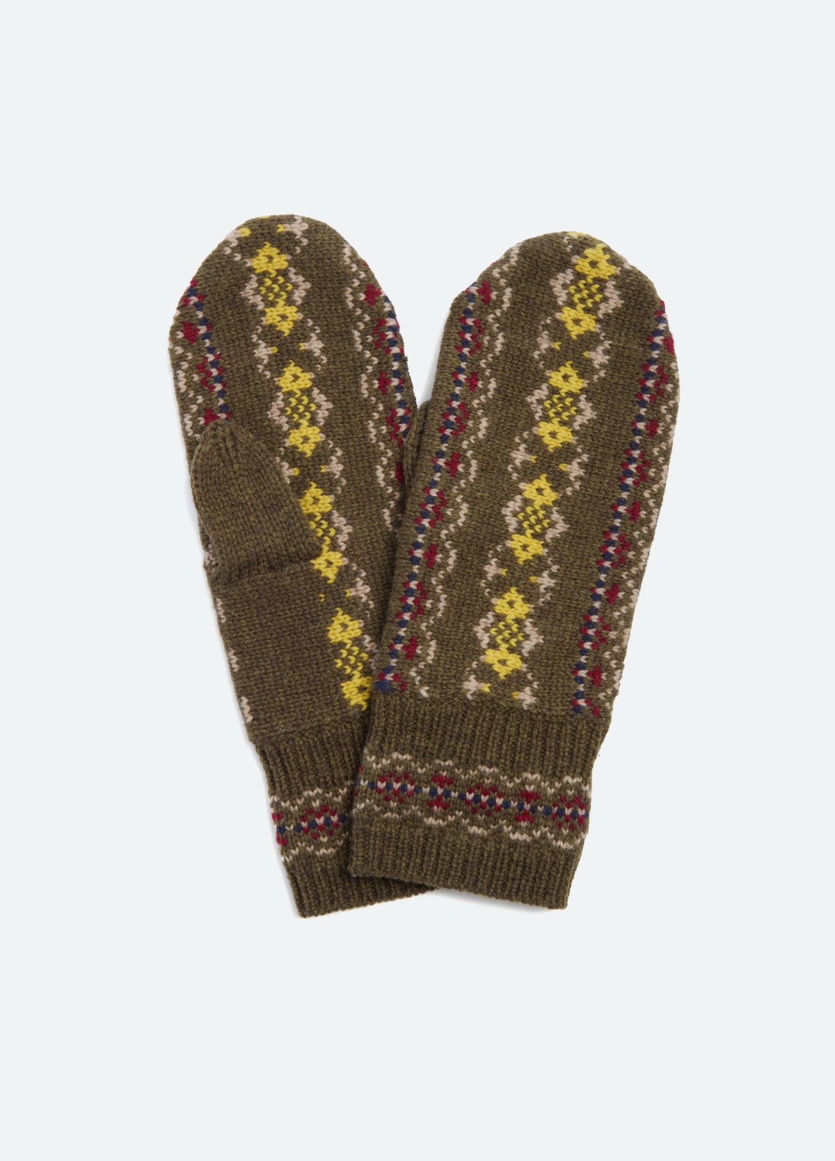 olive-ciara mittens-front view - 3