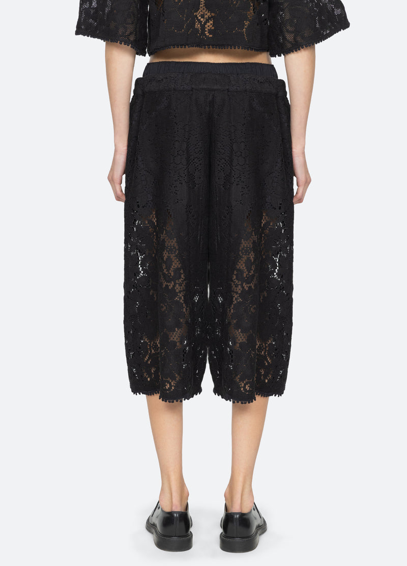 black-arianna culottes-back view - 3