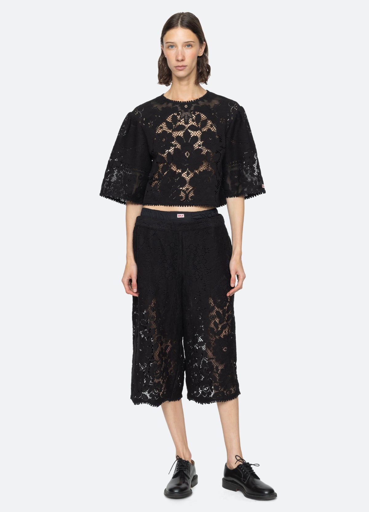 black-arianna culottes-full body view - 7