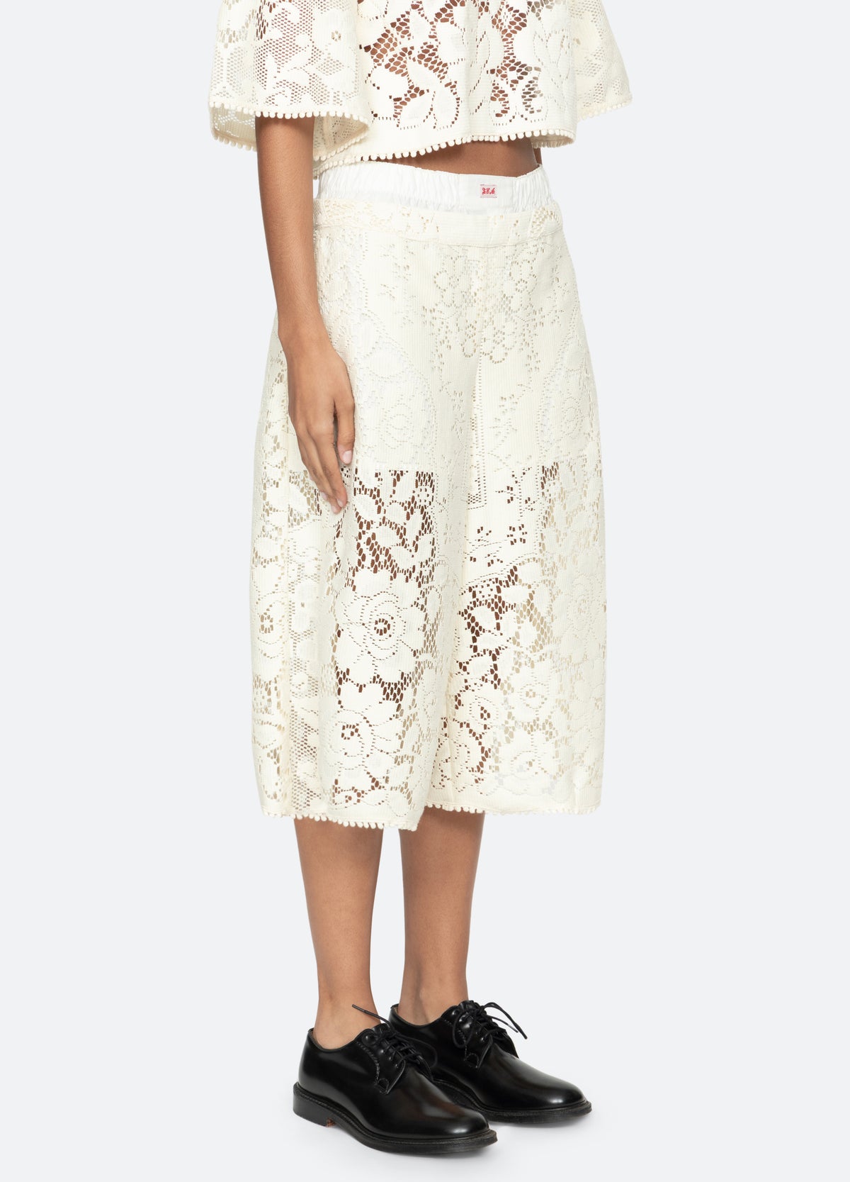 cream-arianna culottes-three quarter view - 12