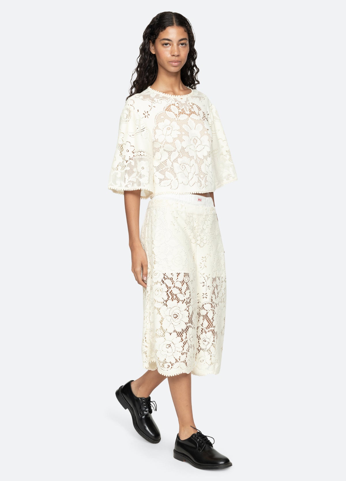 cream-arianna culottes-full body view - 14