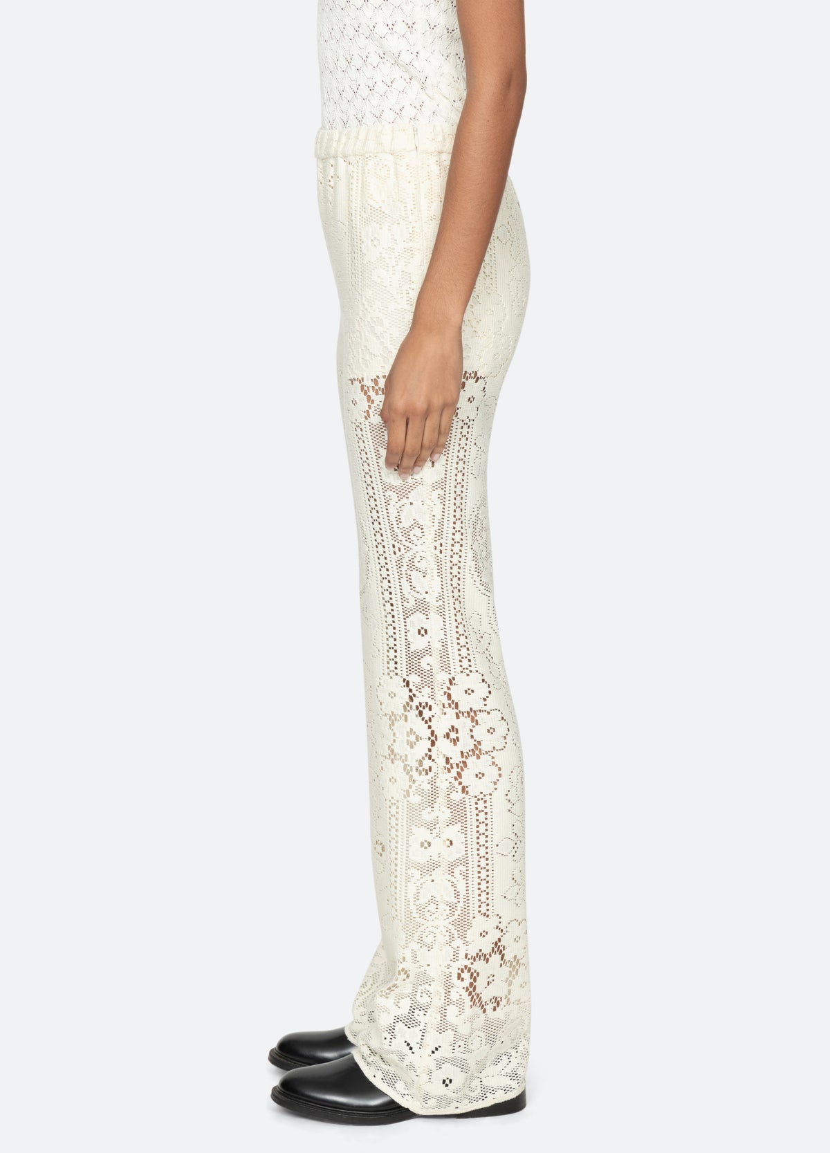 cream-arianna pants-side view - 4