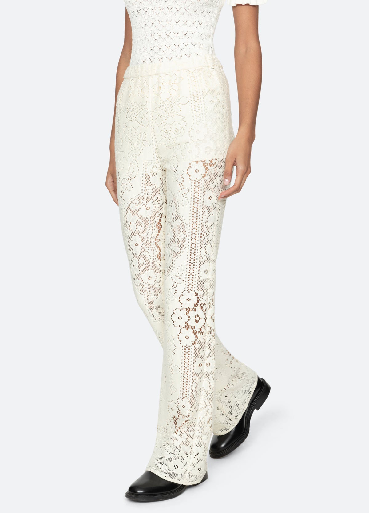 cream-arianna pants-walking view - 6