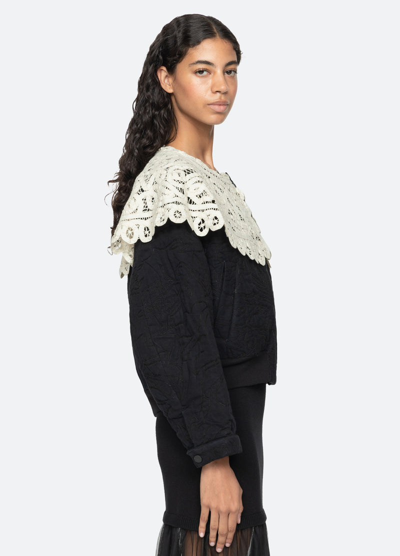 black-adelina jacket-side view - 4