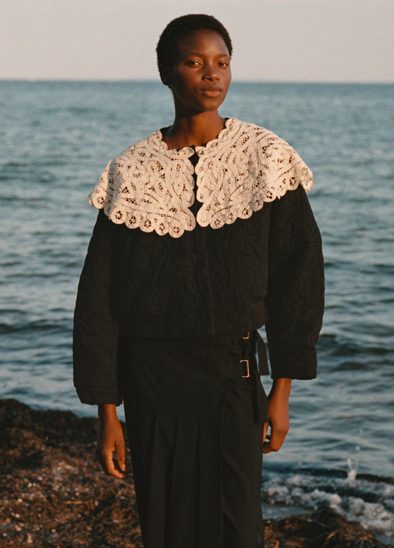 black-adelina jacket-editorial view - 1