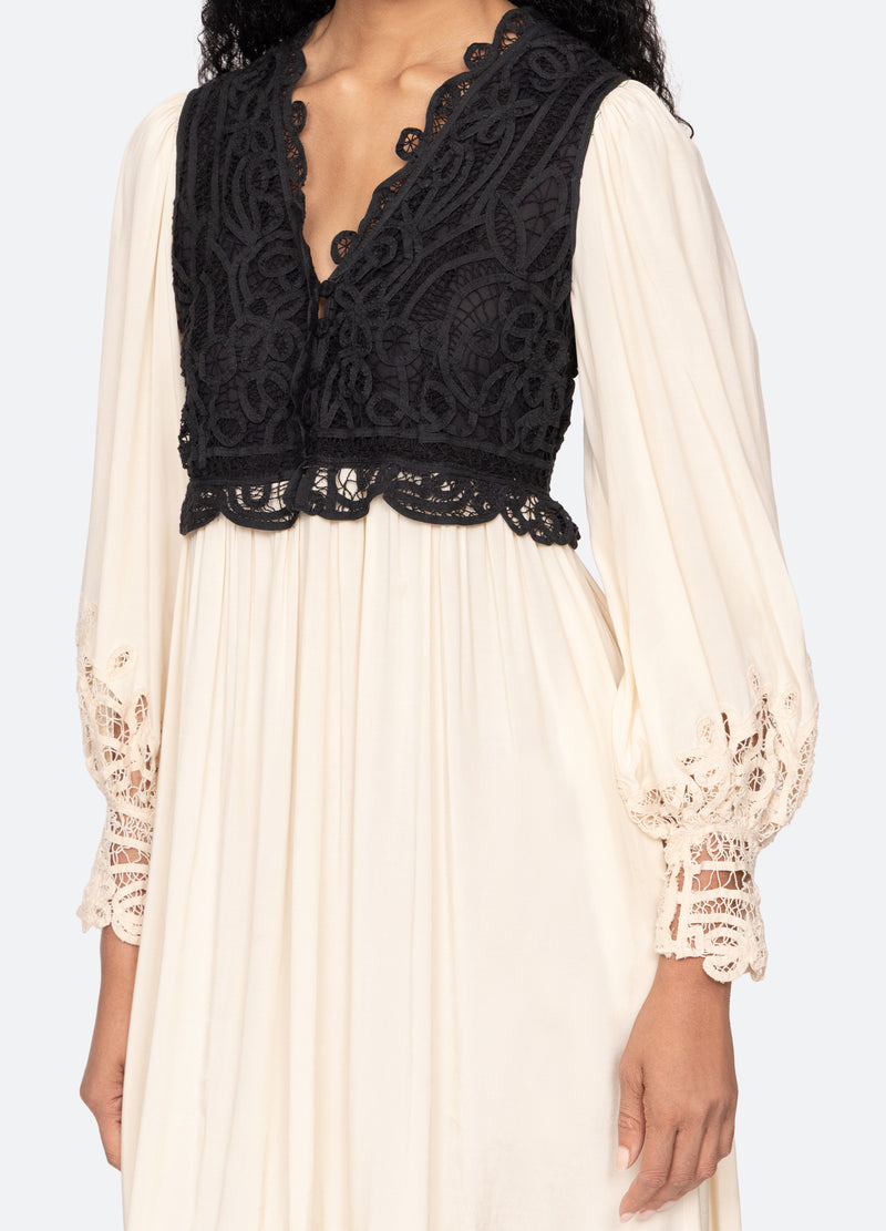 multi-adelina combo dress-detail view - 9