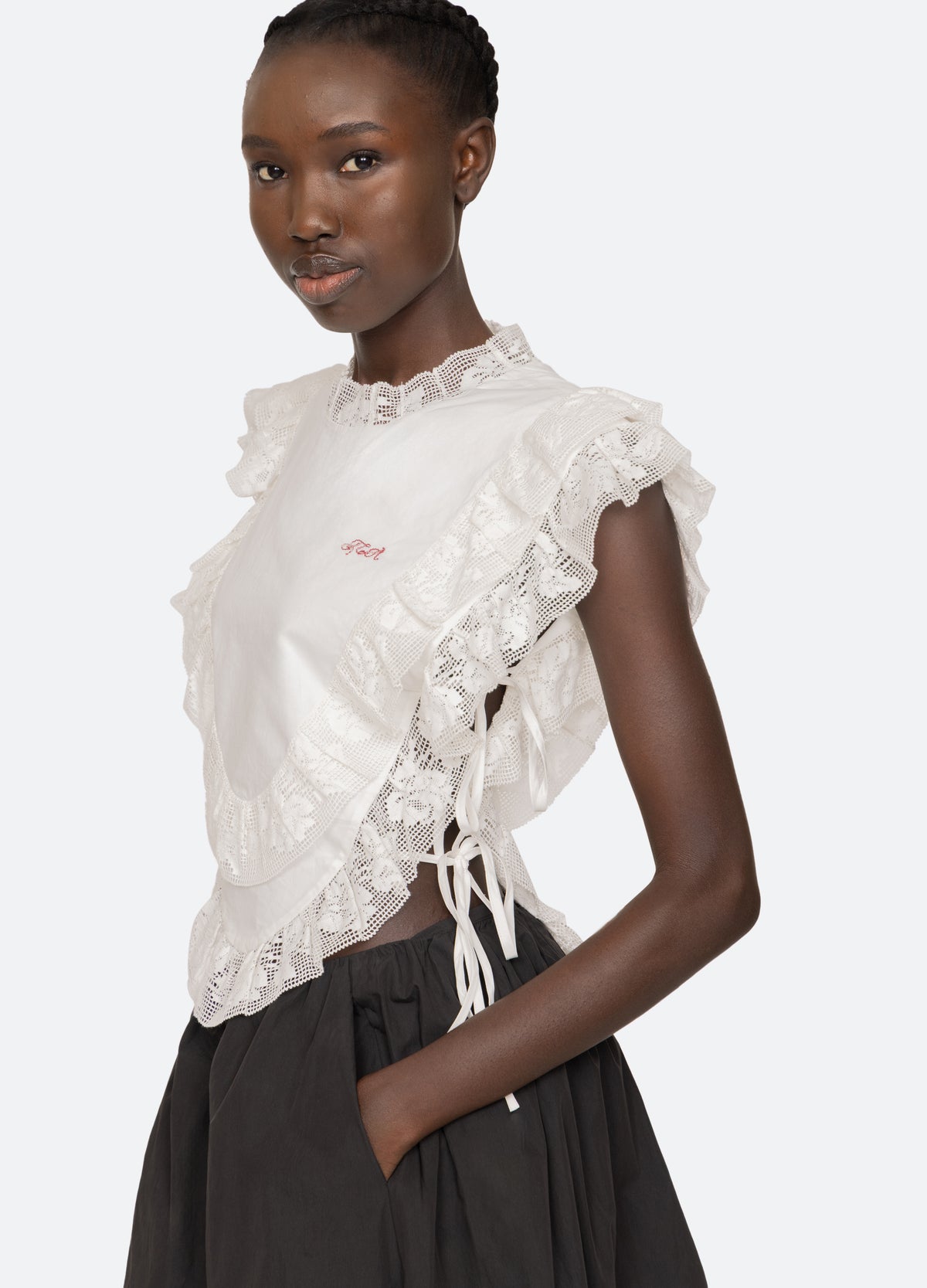 white-abilene top-detail view - 7