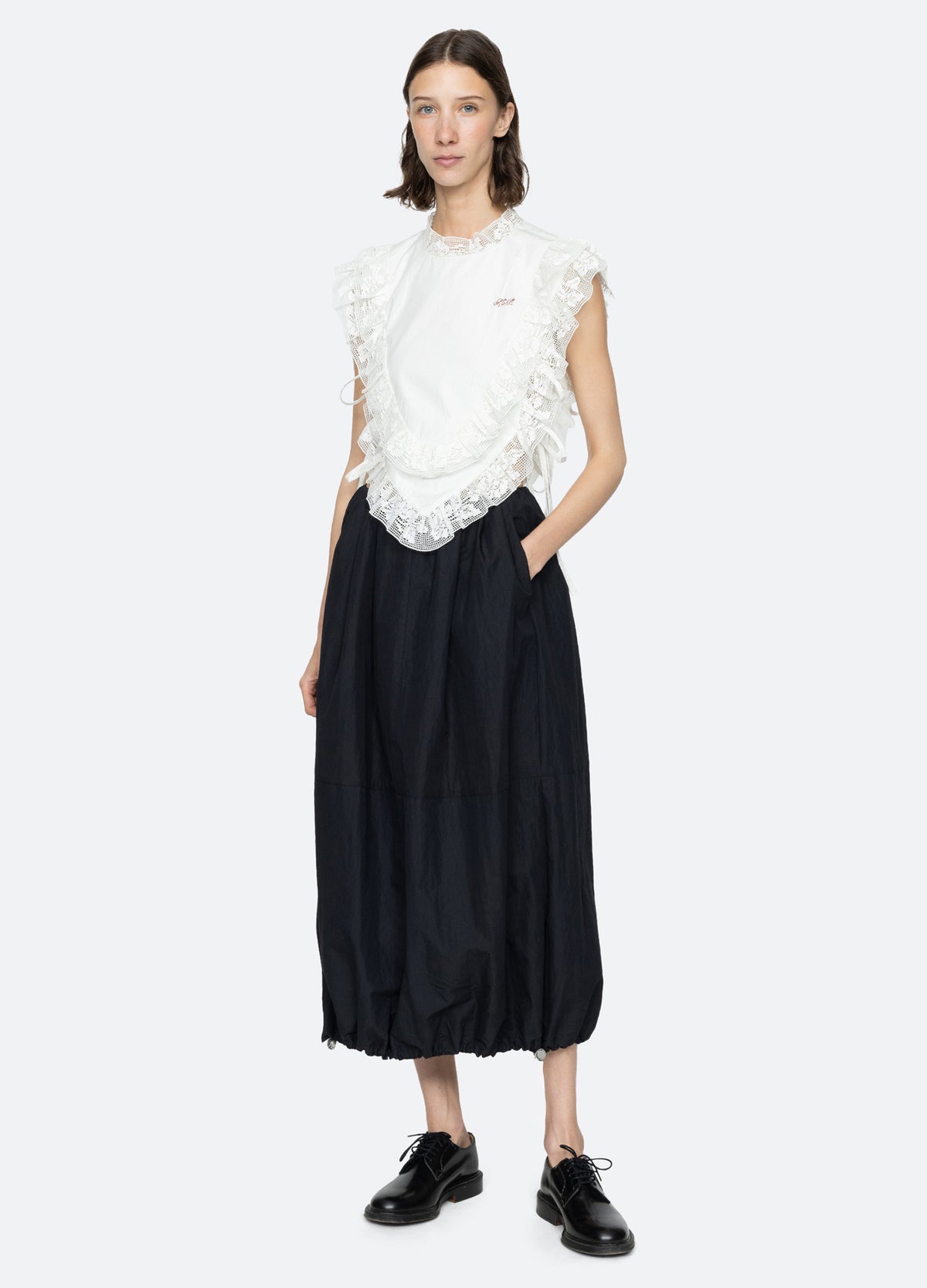 black-abilene skirt-full body view - 6