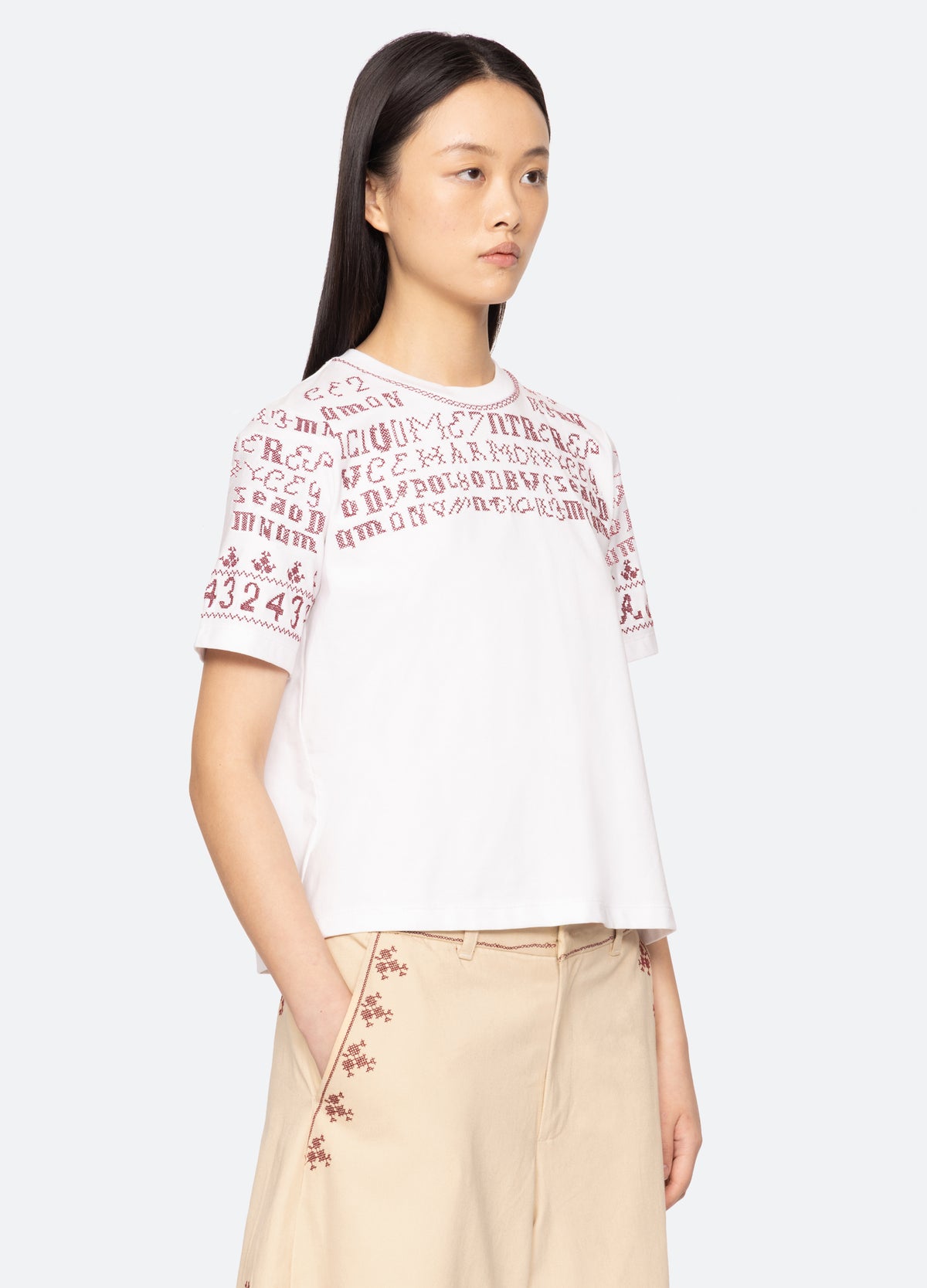 white-kit t-shirt-three quarter view - 4