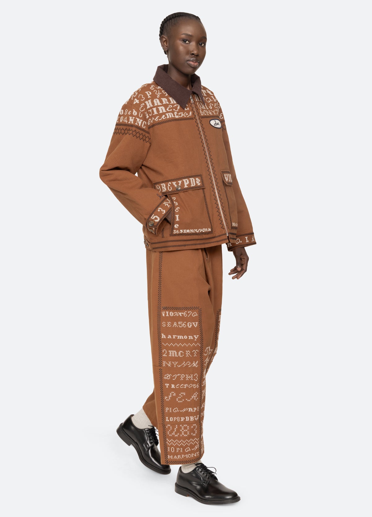 cognac-kit jacket-full body view - 16