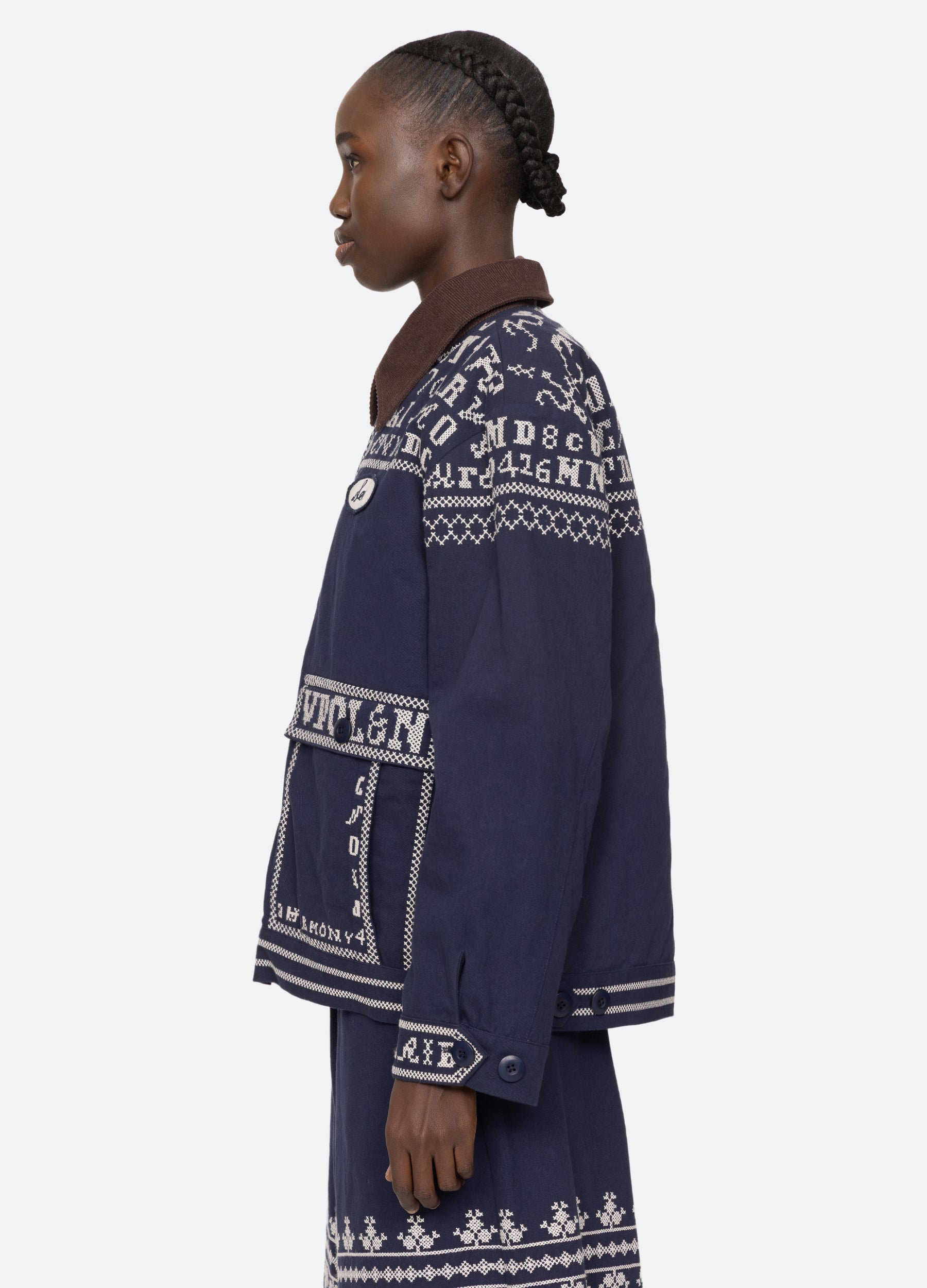 26SS Cording Embroidery Jacket　navy 26SS Cording Embroidery Jacket navy サイズ2 - メルカリ 26SS
