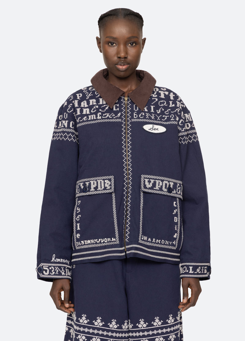 navy-kit jacket-front view 2 - 6