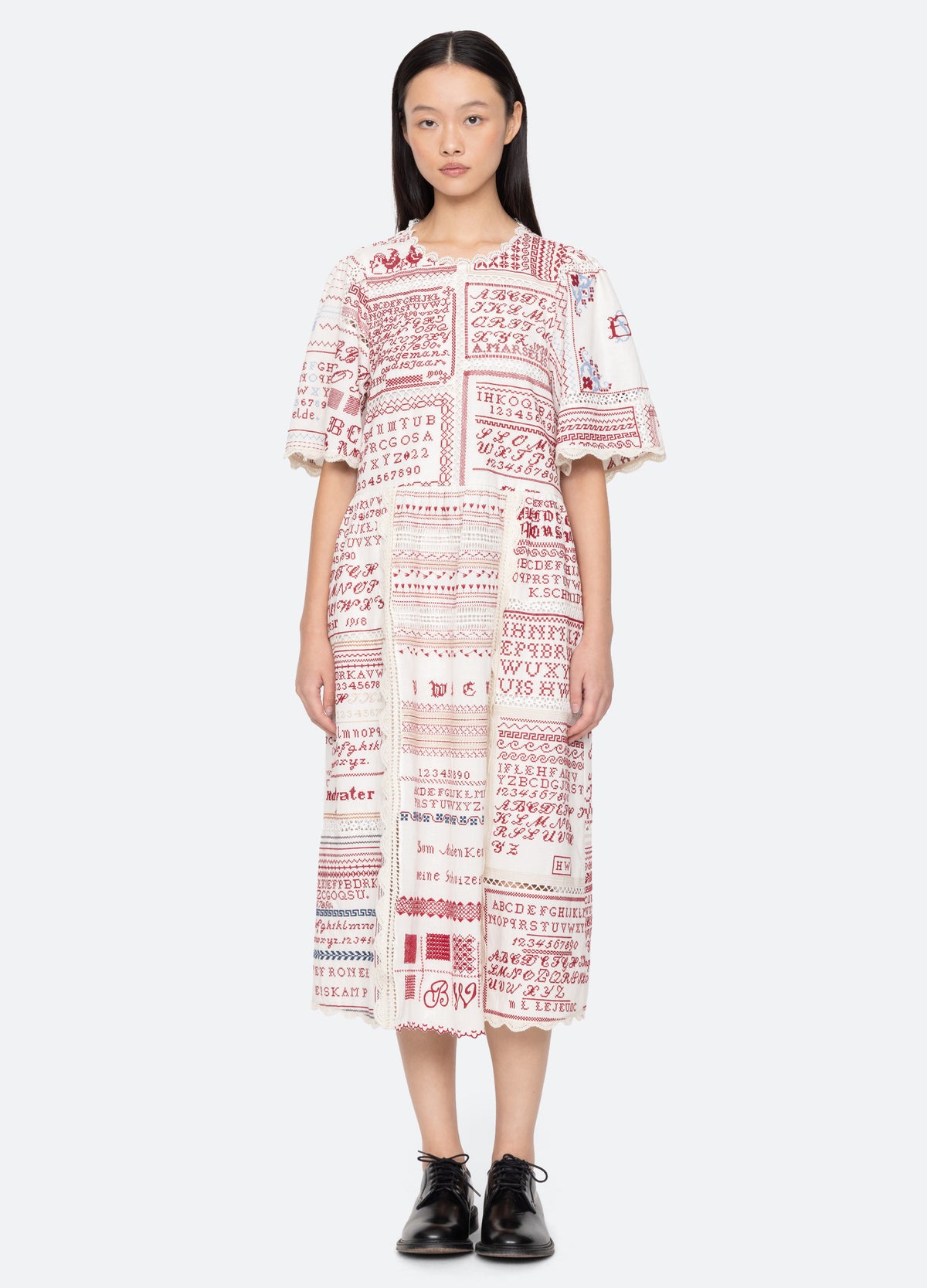 cream-kit dress-front view 3 - 9