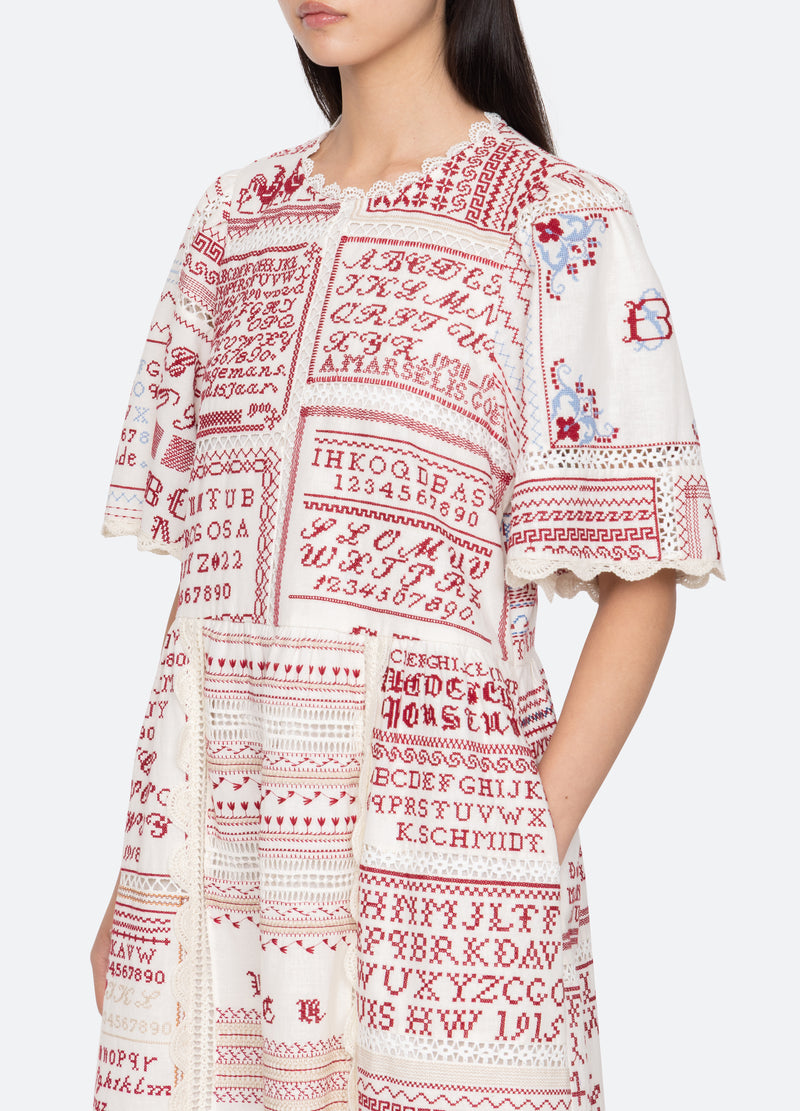 cream-kit dress-detail view - 10